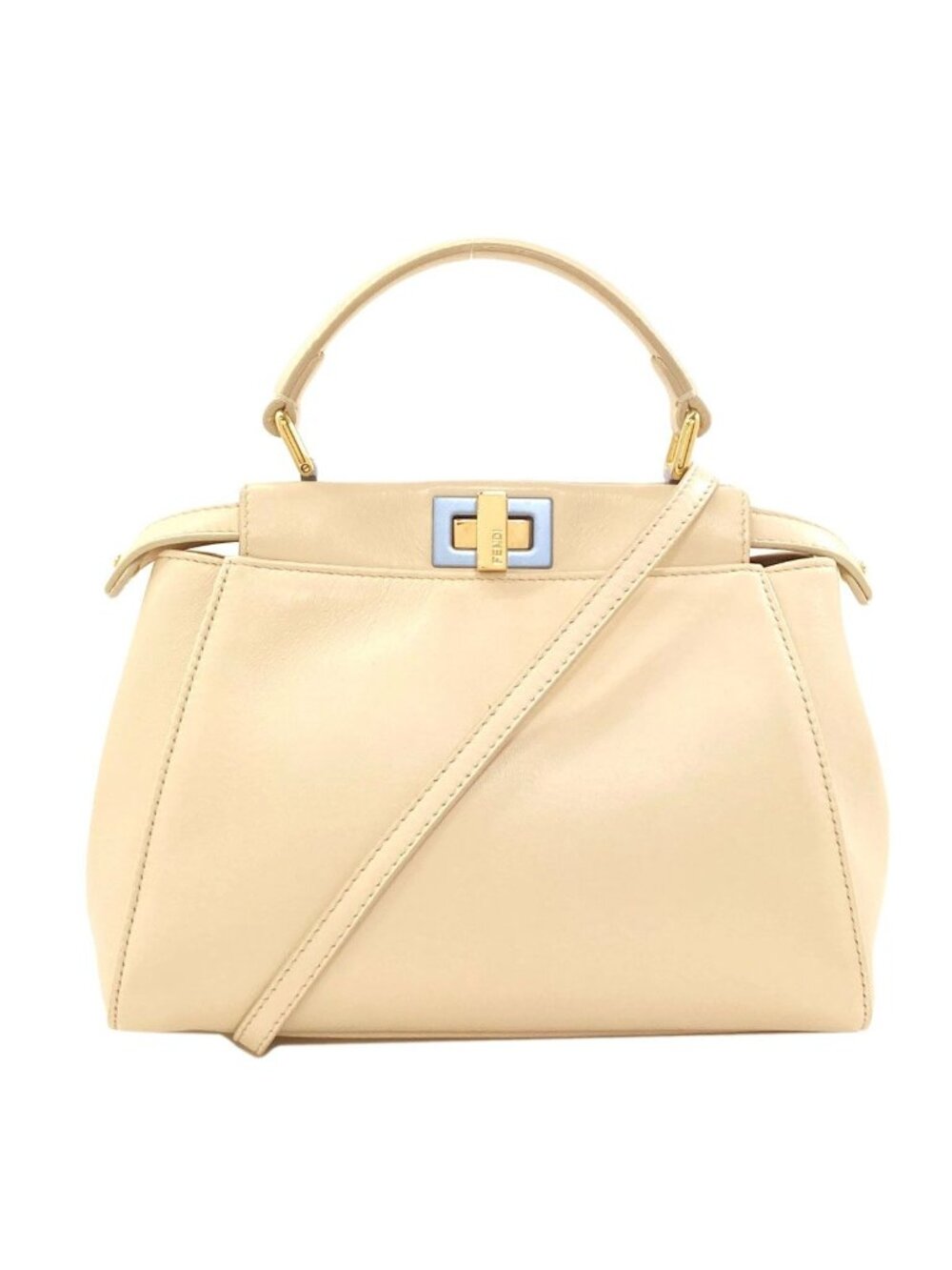 Fendi Peekaboo 2-Way Handbag Calfskin
